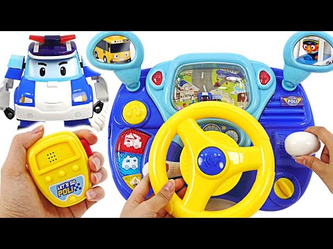 Robocar Poli Driving Toy! Let's drive a police car and arrest the villain! #PinkyPopTOY