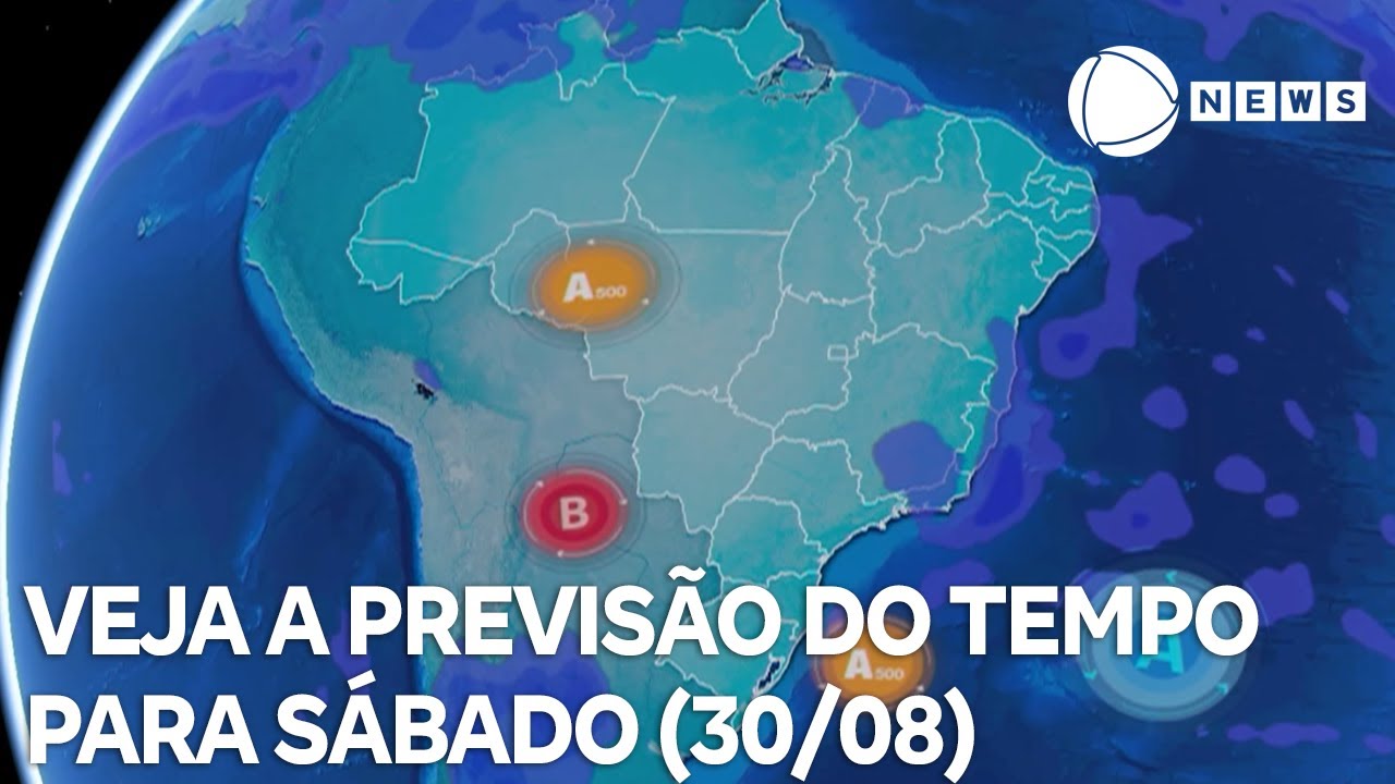 Confira a previsão do tempo para sábado 3008