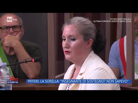 Caso Pifferi, la testimonianza della sorella - La Vita in Diretta 28/03/2024