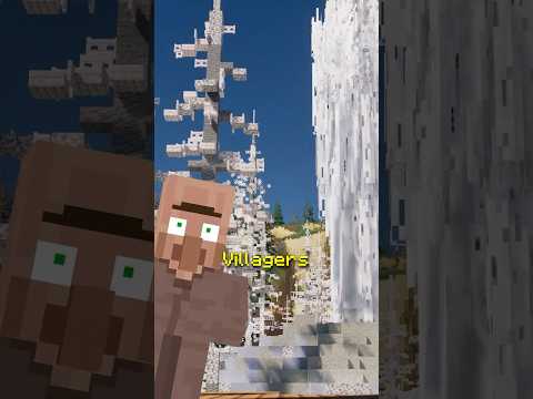 Adding Villagers to the most DANGEROUS Minecraft biome! #minecraft #minecraftbuilding #shorts