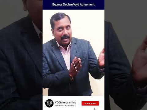Express Declare Void Agreement – #Shortvideo – #businessregulatoryframeworks -Video@89
