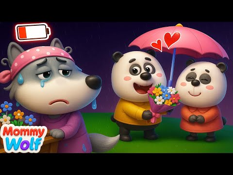Don't Be Sad! Mommy 👨‍👩‍👧‍👦 Emotional Family Series About Mommy Wolf | Cartoon for Kids