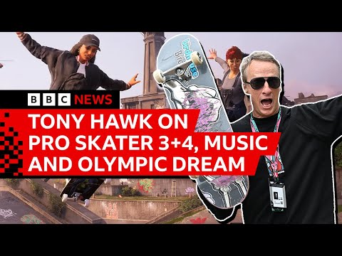 Tony Hawk on Pro Skater 3+4 music choices, Bam Margera and Olympic dream | BBC News
