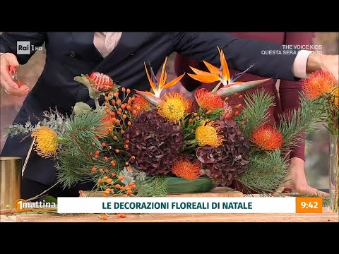 Decorazioni floreali di Natale - Unomattina - 01/12/2023