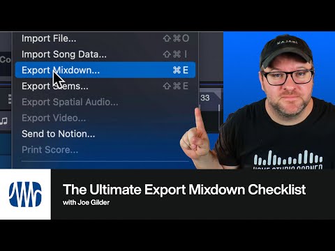 The Ultimate Export Mixdown Checklist | PreSonus