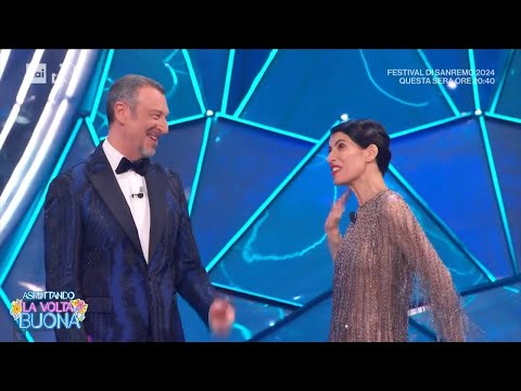 Sanremo 2024, l'intesa della coppia Amadeus-Giorgia - La Volta Buona 08/02/2024