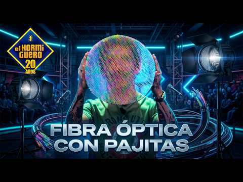 Marron crea una fibra óptica con pajitas - Ciencia - El Hormiguero