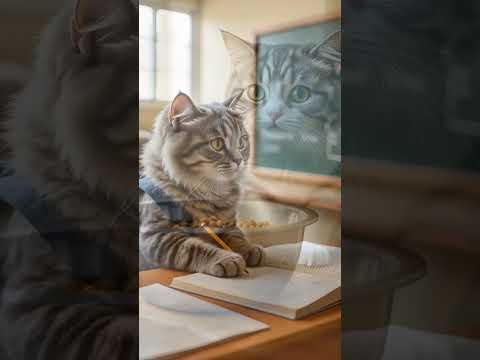 education cat🐱#ai #foryou #aishorts #aicatstories #aicatshorts #aicatstory #trending #cat #fypviral