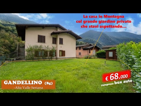 NON PIÙ DISPONIBILE: BILOCALE arredato con grande giardino e box a Gandellino (Bg)