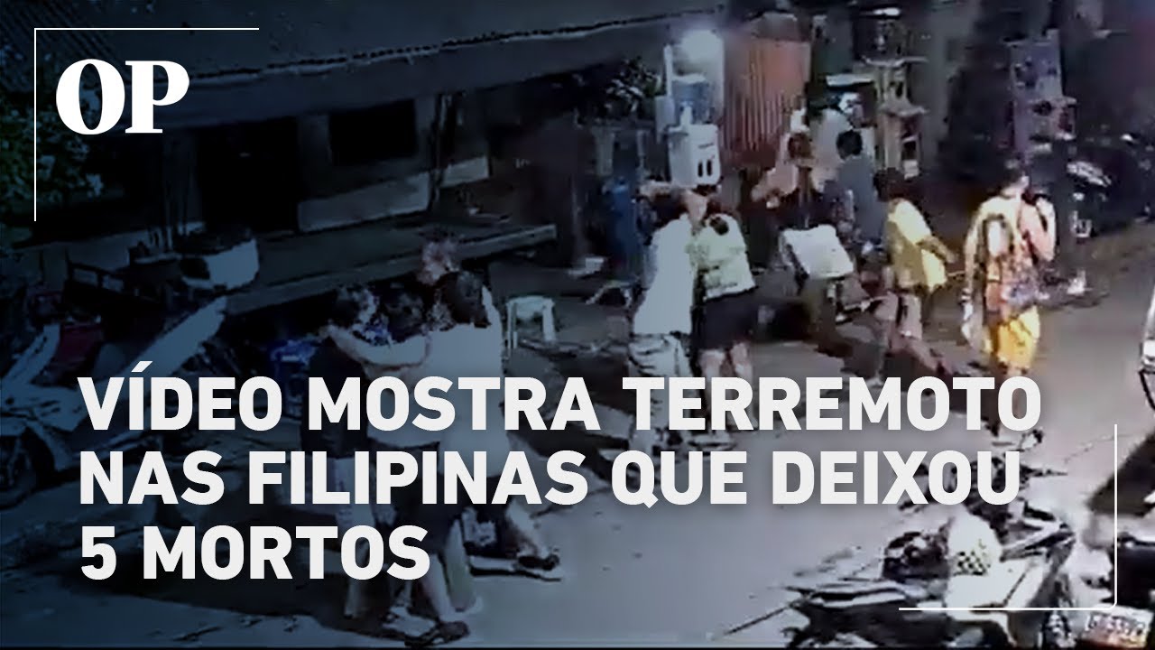 Veja o momento em que a terra treme nas Filipinas 5 pessoas morreram