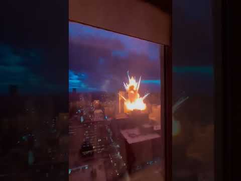 Caught EXPLOSION on Camera From Window! TERRIFYING 😱 #shorts #explosion #caught #shocking #viral