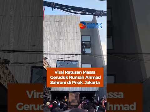 Viral Ratusan Massa Geruduk Rumah Ahmad Sahroni di Priok, Jakarta #berita #shorts