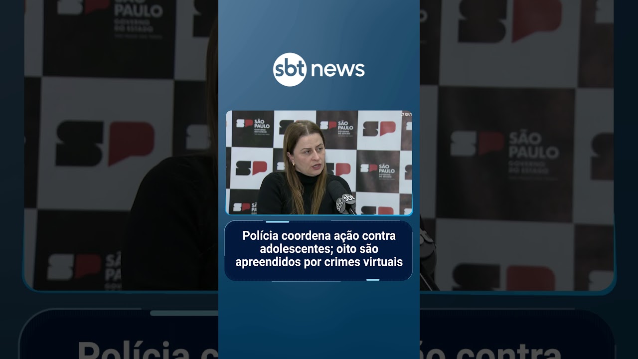 Polícia coordena ação contra adolescentes oito são apreendidos por crimes virtuais | SBTBrasil