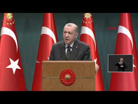 Cumhurbaşkanı Erdoğan Kabine sonrasında konuşuyor