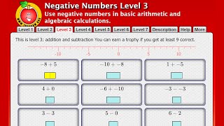 Negative Numbers video