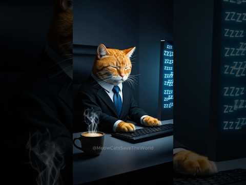 After Work, Fish Bread is Life 🐱🍞 | Cats Save the World | Funny & Cute Cat Shorts