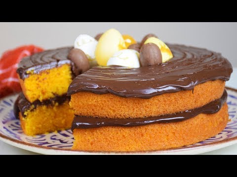 BOLO CENOURA COM CHOCOLATE (DE PÁSCOA) | BOLOS BAFÔNICOS