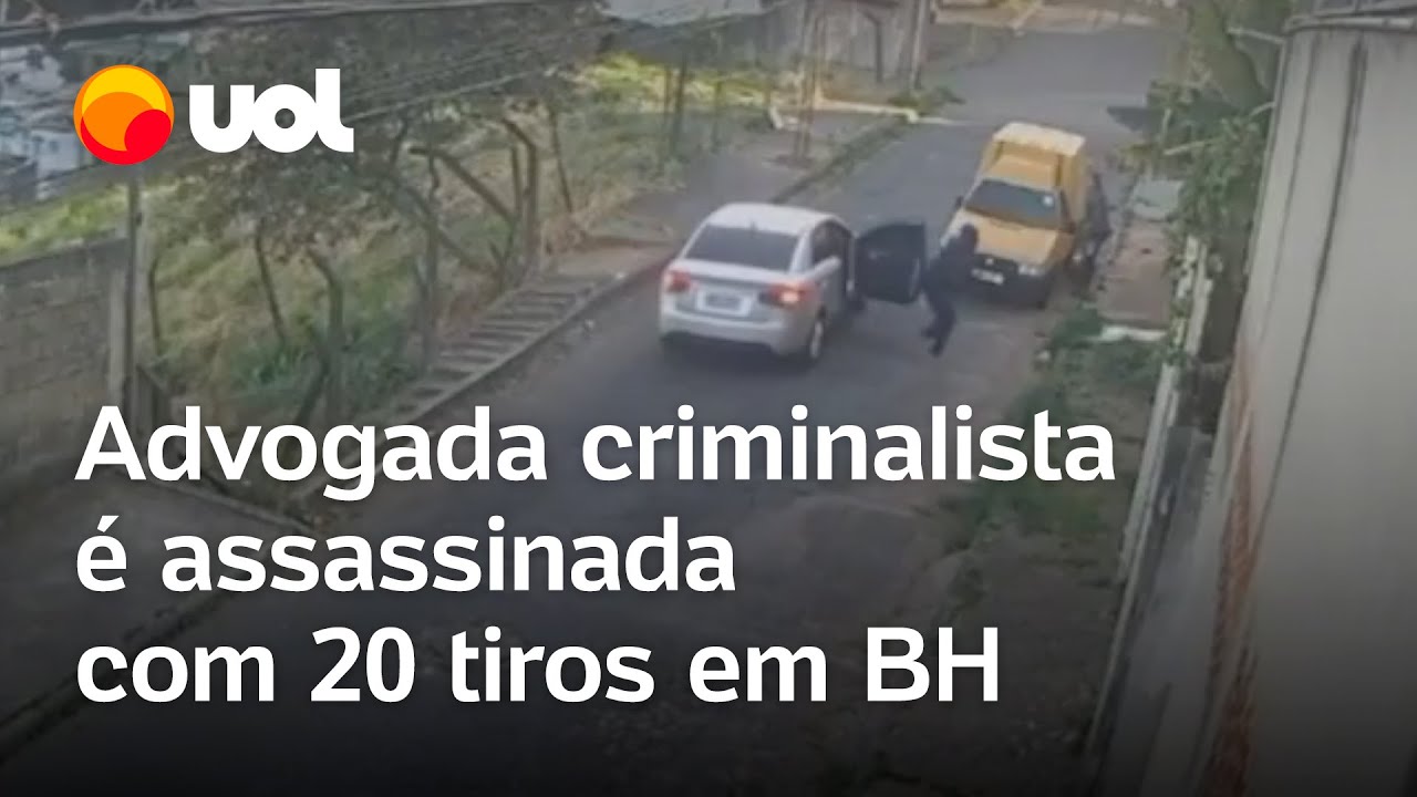 Advogada criminalista é assassinada com 20 tiros em BH vídeo mostra momento