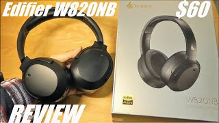 Vido-Test : REVIEW: Edifier W820NB Active Noise Cancelling Headphones - Best $60 ANC Headphones?