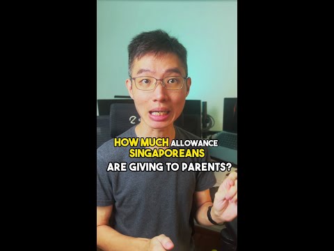 How much allowance are Singaporeans giving to their parents?