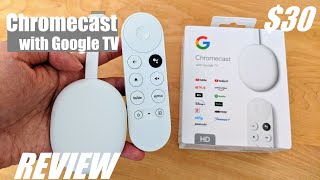 Vido-Test : REVIEW: Chromecast with Google TV (HD) - Best $30 Streaming Android TV Stick?
