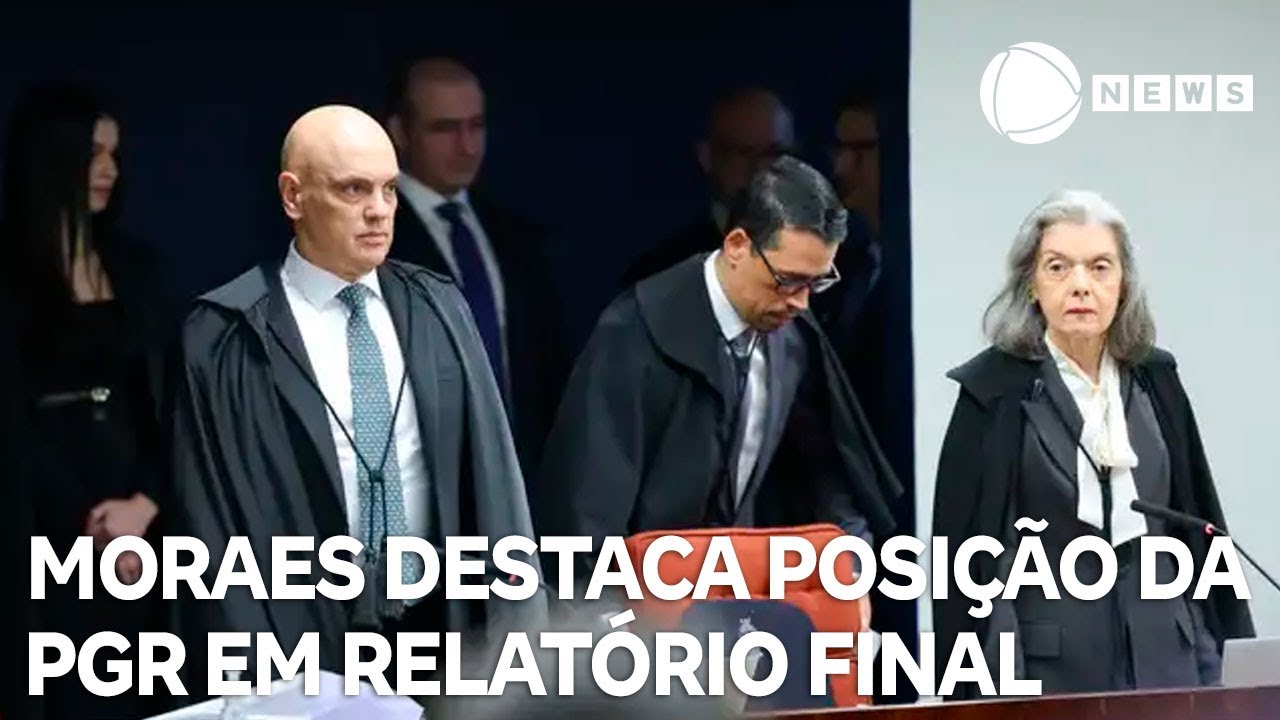 Moraes destaca posicionamento da PGR em relatório final