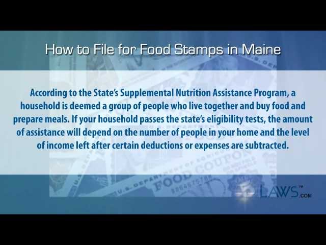 How To Apply For Food Stamps In Maine?