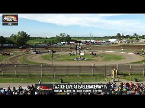 Livin' Life Full Throttle | LIVE LOOK-IN | Eagle Raceway - dirt track racing video image