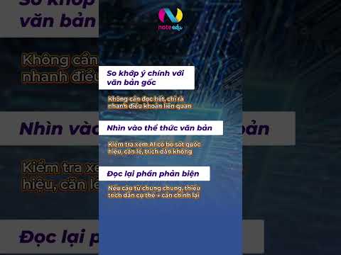 3 bước kiểm tra nhỏ — đủ để biến bản nháp AI thành văn bản chuẩn chỉnh #noteedu #ungdungai #ai