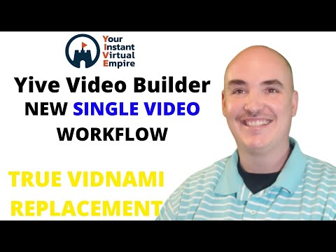 Yive Video Builder Single Video Workflow Demo Training Tutorial