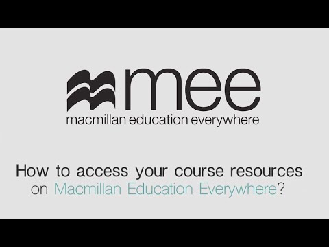 How to access your course resources on Macmillan Education Everywhere?