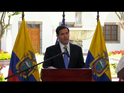 Rubio designates Ecuador gangs as terrorist groups, pledges $20 Million in security aid | AFP