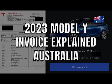 2023 TESLA MODEL Y INVOICE EXPLAINED IN AUSTRALIA for RWD order