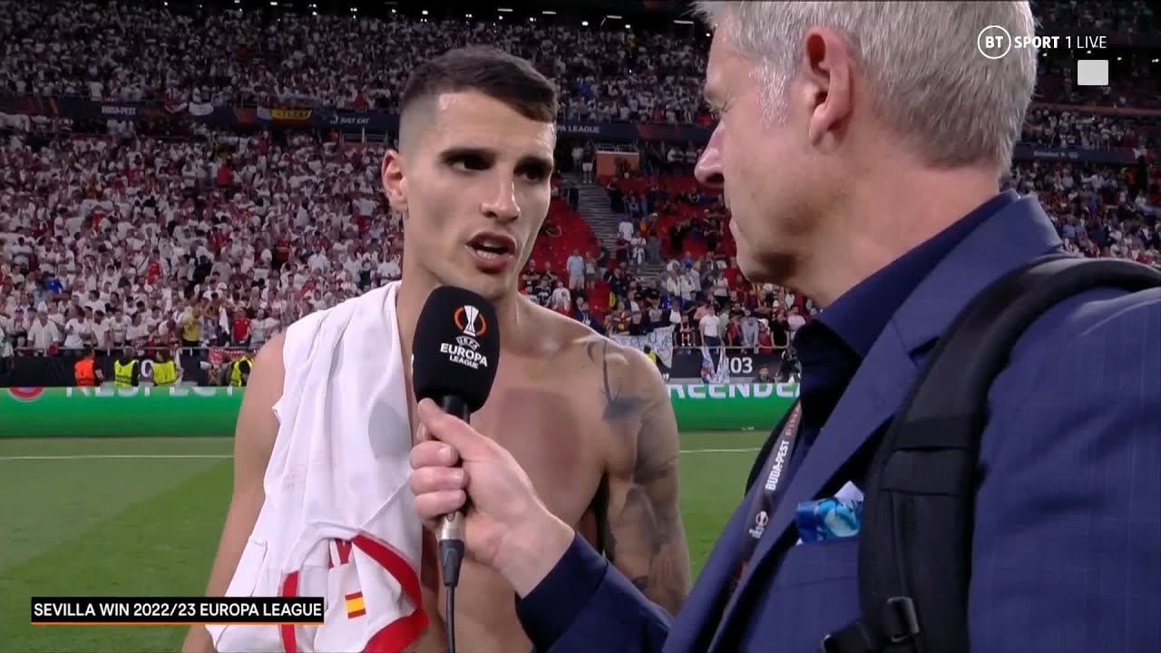 "This is amazing! I can’t ask for more." Former Spurs star Erik Lamela celebrates Europa League win