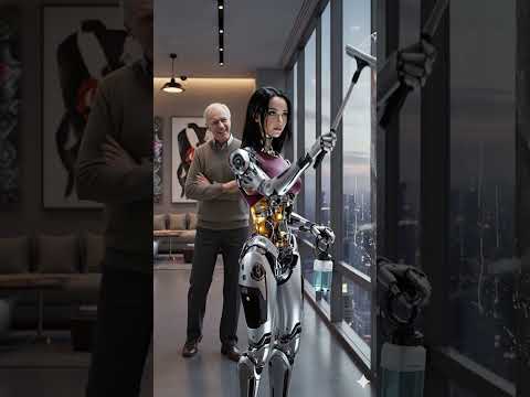 NYC 2025: Rent an AI Humanoid Maid That Cleans Like a Pro #robot #robotics #maid
