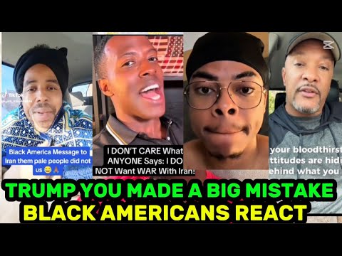 BLACK Americans REACTIONS to Trump ATTACK ON IRAN. WE HAVE NOTHING TO DO WITH THIS 