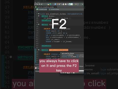ABAP: Parameter trick without F2! ⚡️#sap #tip #coding
