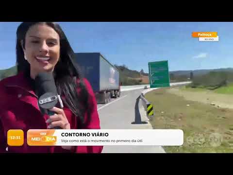 Veja como está o movimento no primeiro dia útil do Contorno Viário | Trânsito | SCC Meio-Dia