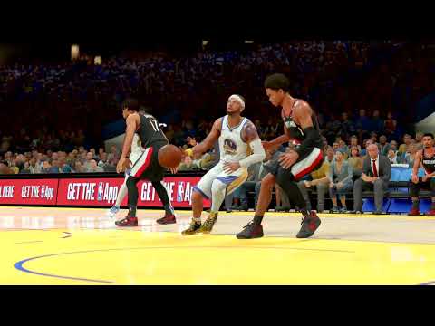 NBA 2K25 My CAREER - 73 PTS - COURTSIDE NBA HIGHLIGHTS - WARRIORS vs TRAILBLAZERS | DJ DIXON PG#11