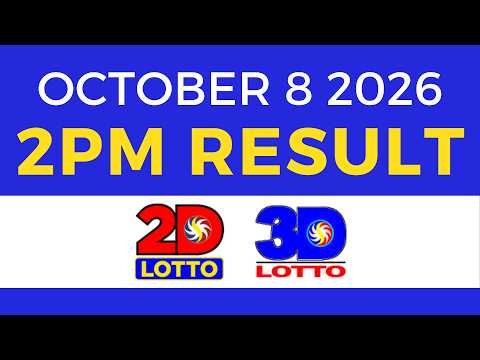 Lotto Result October 8 2026 <strong>2PM</strong> | Swertres EZ2 PCSO