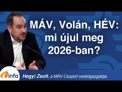 MÁV, Volán, HÉV: mi újul meg 2026-ban? Hegyi Zsolt, Inforádió, Aréna