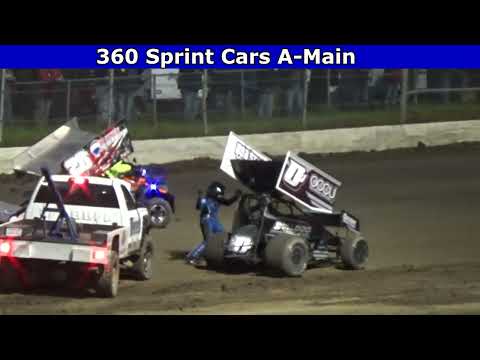 Grays Harbor Raceway, June 18, 2022, 360 Sprint Cars A-Main - dirt track racing video image