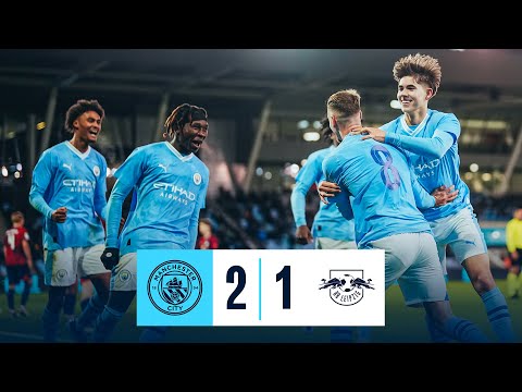 City top the group in Uefa Youth League! | Man City 2-1 RB Leipzig