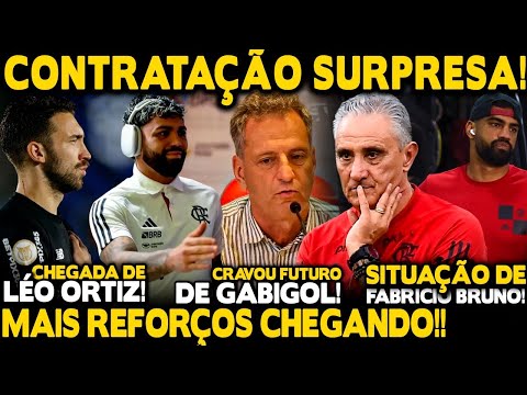 CONTRATAÇÃO SURPRESA NO FLAMENGO! CHEGADA DE LÉO ORTIZ! LANDIM FALOU SOBRE SAÍDA DE GABIGOL! TITE E+