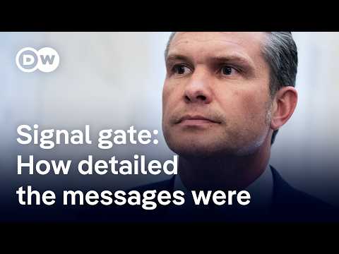 Signal gate: Hegseth and JD Vance still claim nothing in the chat was classified | DW News