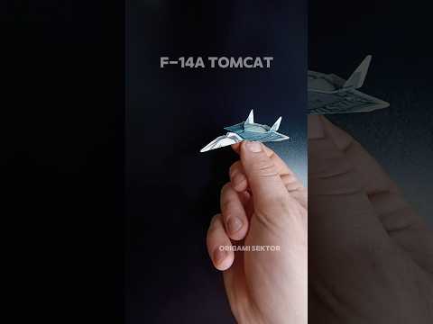 EASY ORIGAMI F-14A TOMCAT CRAFT TUTORIAL | DIY PAPER ORIGAMI AIRPLANE