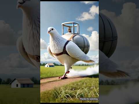 Farmer and pigeon grind the ice and farmer mixes#ai story #ice video #animation