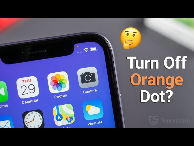 How To Turn Off Orange Dot On Iphone When Calling?