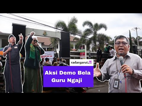 Full! Aksi Demo Bela Guru Ngaji