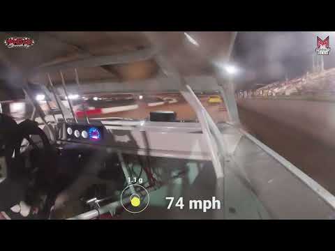 #FIVE Wesley Bourne - USRA Stock Car - 6-8-2024 Tri-State Speedway - In Car Camera - dirt track racing video image